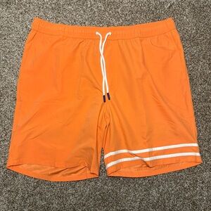Cabana Life Orange and Gray Shorts